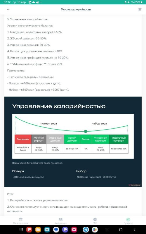 Управление калорийностью без крайностей
